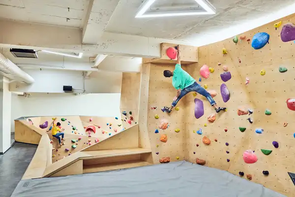 Varun and Yadu Climbing