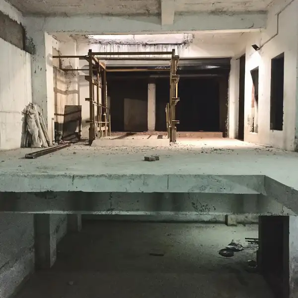What it looked like before construction started.