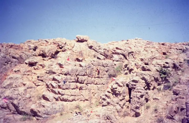 Climbers from the Waila Wall in the Mughals area.