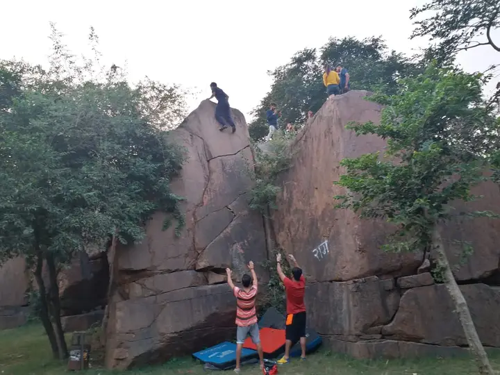 Delhi climbing community having a day out in Sanjay Van.